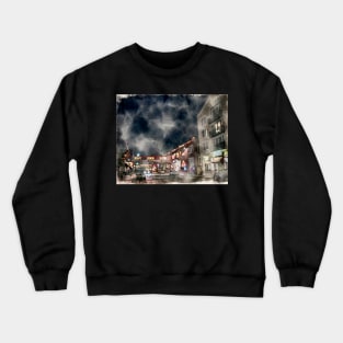 Cannery Row, Monterey Digital Watercolor 2021 Crewneck Sweatshirt